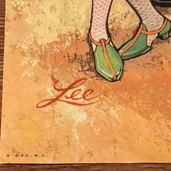 Lee Mcm Vtg 1960 Teen Go Go litho Print Mod Retro Big Eye PRINT NO STAMP Set 2 - Picture 6 of 10